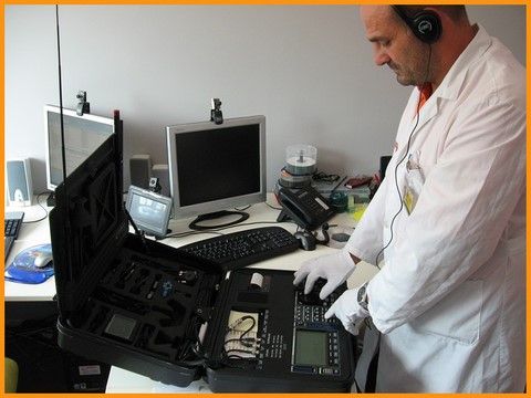 Intervento TSCM OSCOR 5000 E Bonifiche Italia Ricerca professionale di Microspie